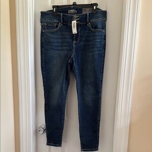 Torrid Blue Skinny Jeans with Tapered Legs
